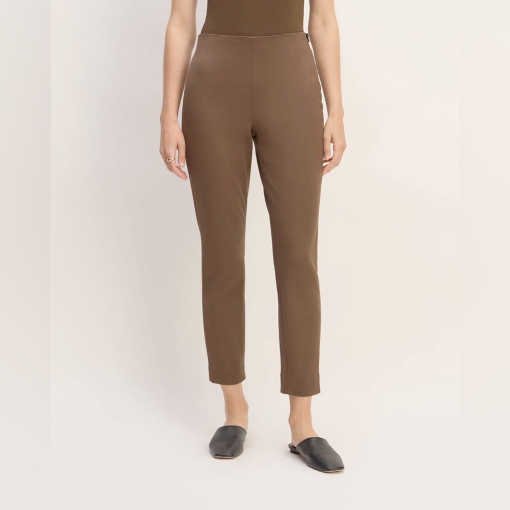NWT‎ Everlane The Bi-Stretch Work Pant Cocoa Brown 4